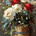 Garden Peonies In A Planter 3